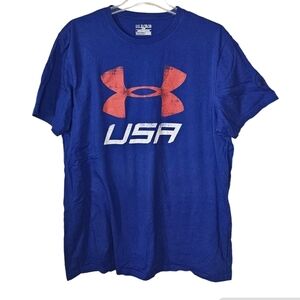 Under Armour Blue Shirt USA Size XL